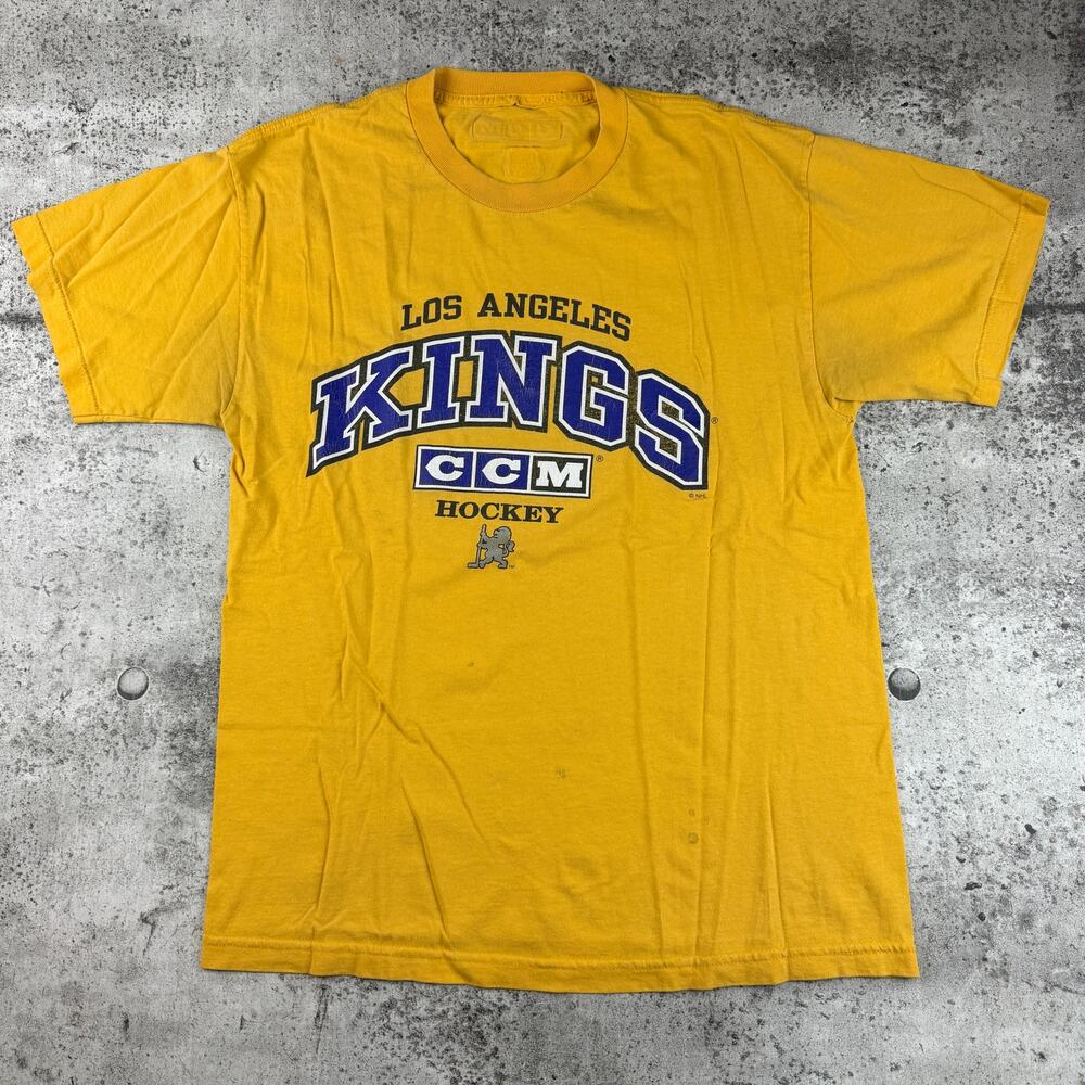 Vintage Los Angeles Kings Hockey Shirt Medium NHL CCM Y2K
